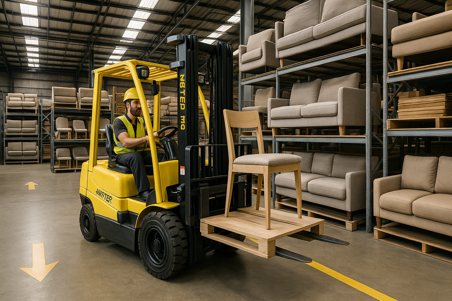 Modern production line in motion